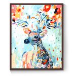 DIY-Painted deer  40*50cm