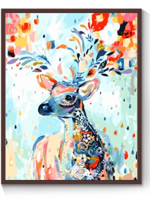 DIY-Painted deer  40*50cm