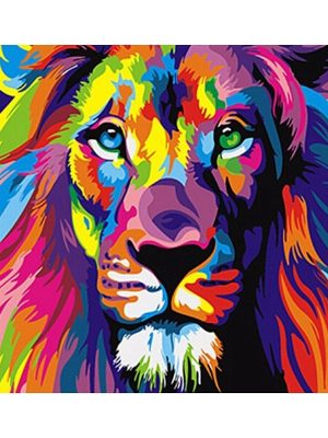 DIY-Painted Lion Oil Painting 40*50cm