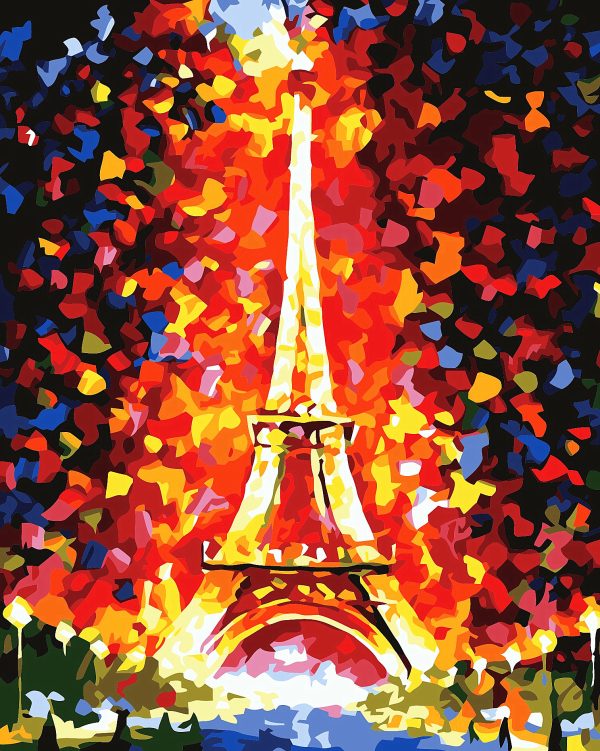 DIY-171 Eiffel Tower Oil Painting 40*50cm